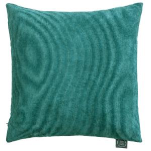 Coussin en polyester bleu canard 45x45