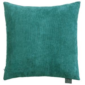 Coussin en polyester bleu canard 45x45cm