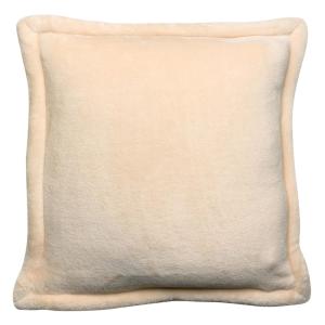 Coussin  en polyester creme 50 x 50 cm
