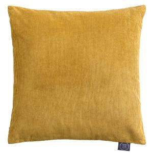 Coussin en polyester jaune ocre 45x45cm