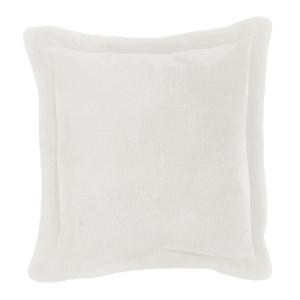 Coussin  en polyester neige 50 x 50 cm