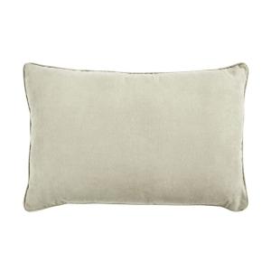 Coussin en suédine beige clair 60x40