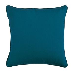 Coussin en suédine bleu intense 40x40