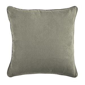 Coussin en suédine taupe 40x40