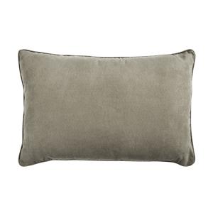 Coussin en suédine taupe 60x40