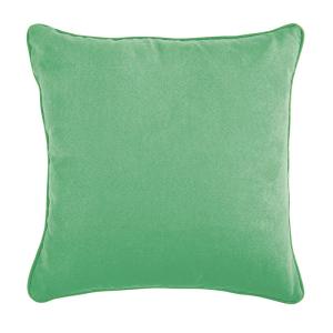 Coussin en suédine vert clair 40x40