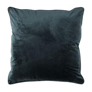 Coussin en velours gris 70x70