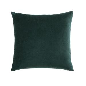 Coussin en velours vert émeraude 45x45