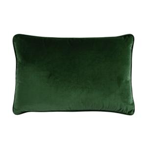 Coussin en velours vert foncé 60x40