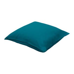 Coussin extérieur en coton bleu canard 40x40cm