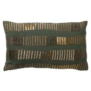 Coussin FREDERIQUE - Vert  40x60 cm - Design