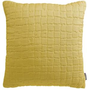 Coussin garni en Coton jaune 45x45 cm
