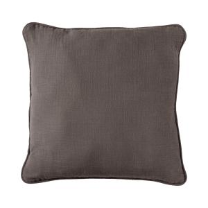 Coussin gaze de coton 45 x 45 cm taupe