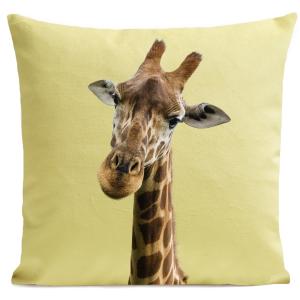 Coussin Girafe Velours 60x60cm