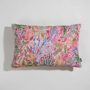 Coussin imprimé floral multicolore 60x40