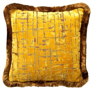 Coussin Jaune 45x45 cm Organique