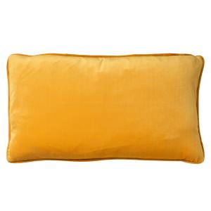 Coussin - jaune en velours 30x50 cm uni