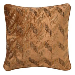 Coussin Lucie Tobacco Brown 45x45 cm