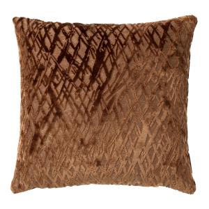 Coussin marron   45x45 cm avec motif