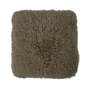 Coussin moelleux extra doux taupe 40x40