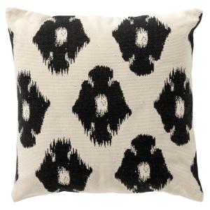 Coussin Noir 45x45 cm Ikat