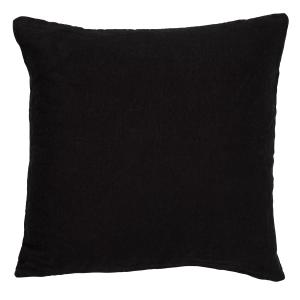 Coussin - noir en laine 45x45 cm uni
