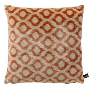Coussin Orange 45x45 cm Impression Géométrique