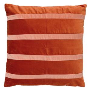 Coussin Orange 45x45 cm Rayé