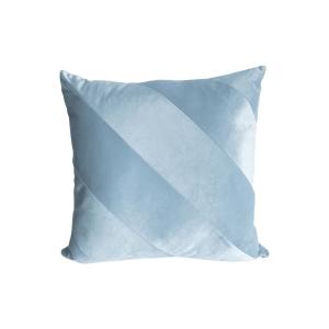 Coussin polyester bleu tendre 45x45x7cm