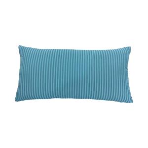 Coussin polyester bleu vif 50x25x6cm