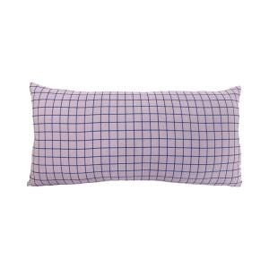 Coussin polyester violet doux 50x25x6cm