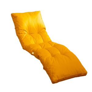 Coussin pour bain de soleil en polyester 185 x55cm jaune mi…