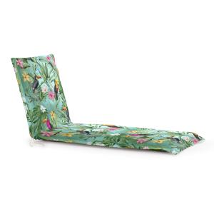 Coussin pour transat avec fleurs multicolores 176x53x7x5