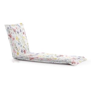 Coussin pour transat en coton à fleurs multicolores 176x53x…