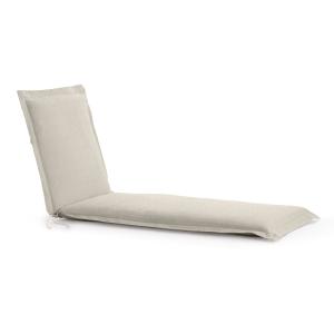 Coussin pour transat uni beige 176x53x7cm