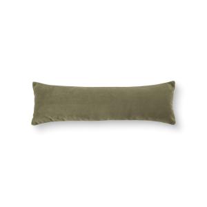 Coussin rectangle en velours vert 70 x 20 cm