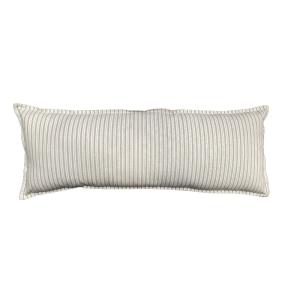 Coussin rectangulaire coton imprimé rayé  35x90 cm Beige