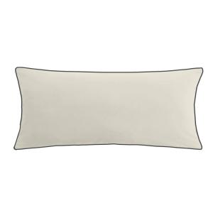 Coussin rectangulaire déhoussable uni  40x90 cm Blanc
