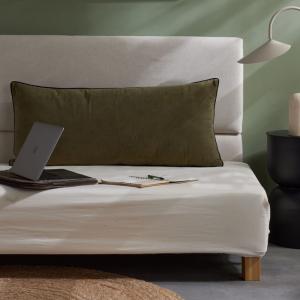 Coussin rectangulaire déhoussable uni  40x90 cm Vert