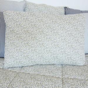 Coussin rectangulaire en coton imprimé fleuri 40 x 60 cm