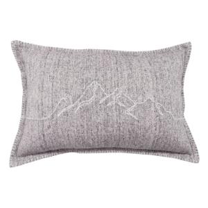 Coussin rectangulaire montagnes en coton brossé coton/polye…
