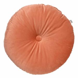 Coussin rond Rose en velours Ø40 cm Couleur unie
