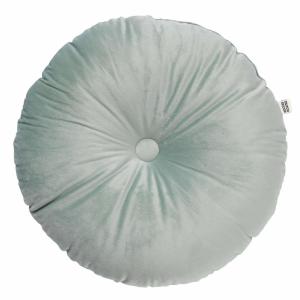 Coussin rond Vert en velours Ø40 cm Couleur unie