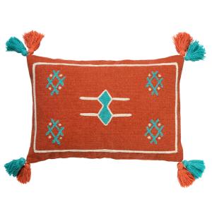 Coussin Rose 40x60 cm Aztèque