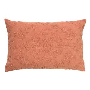Coussin - rose en coton 40x60 cm avec motif fleuri