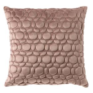 Coussin rose en velours 45x45 cm