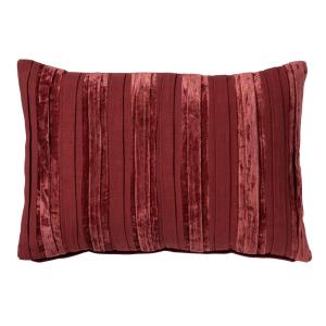 Coussin Rouge 40x60 cm Rayé