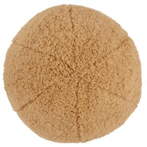 Coussin sphérique imitation fourrure camel D30