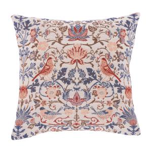 Coussin tissé jacquard motif multicolore 40x40