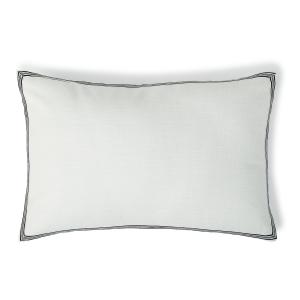Coussin toile de coton blanc 60x40